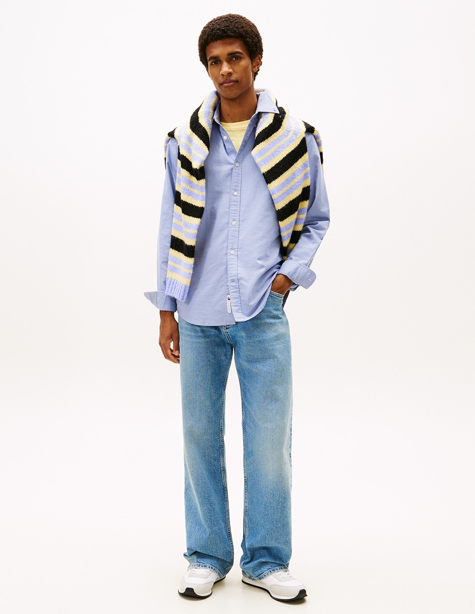 Camisa casual de algodón manga larga para hombre 3