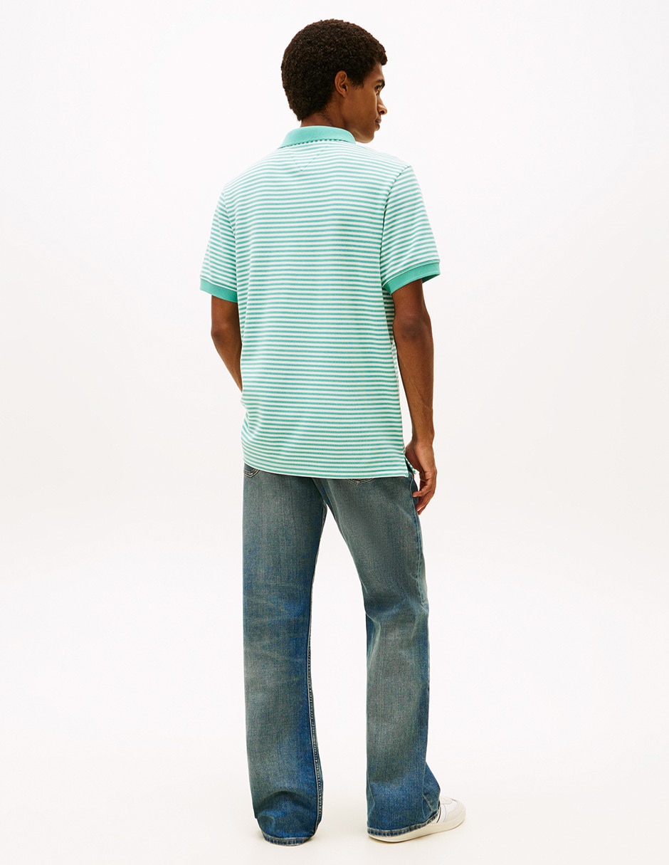 Playera tipo polo Linear para hombre 2