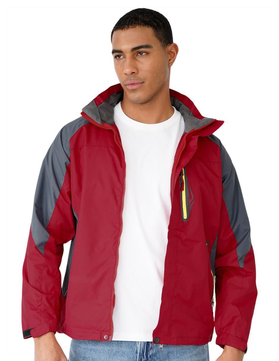 "chamarra" rompevientos roosevelt repelente al agua "de" poliéster capucha desmontable "para hombre"