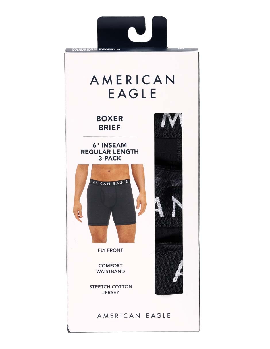 Set bóxer brief de algodón para hombre 3 piezas 6