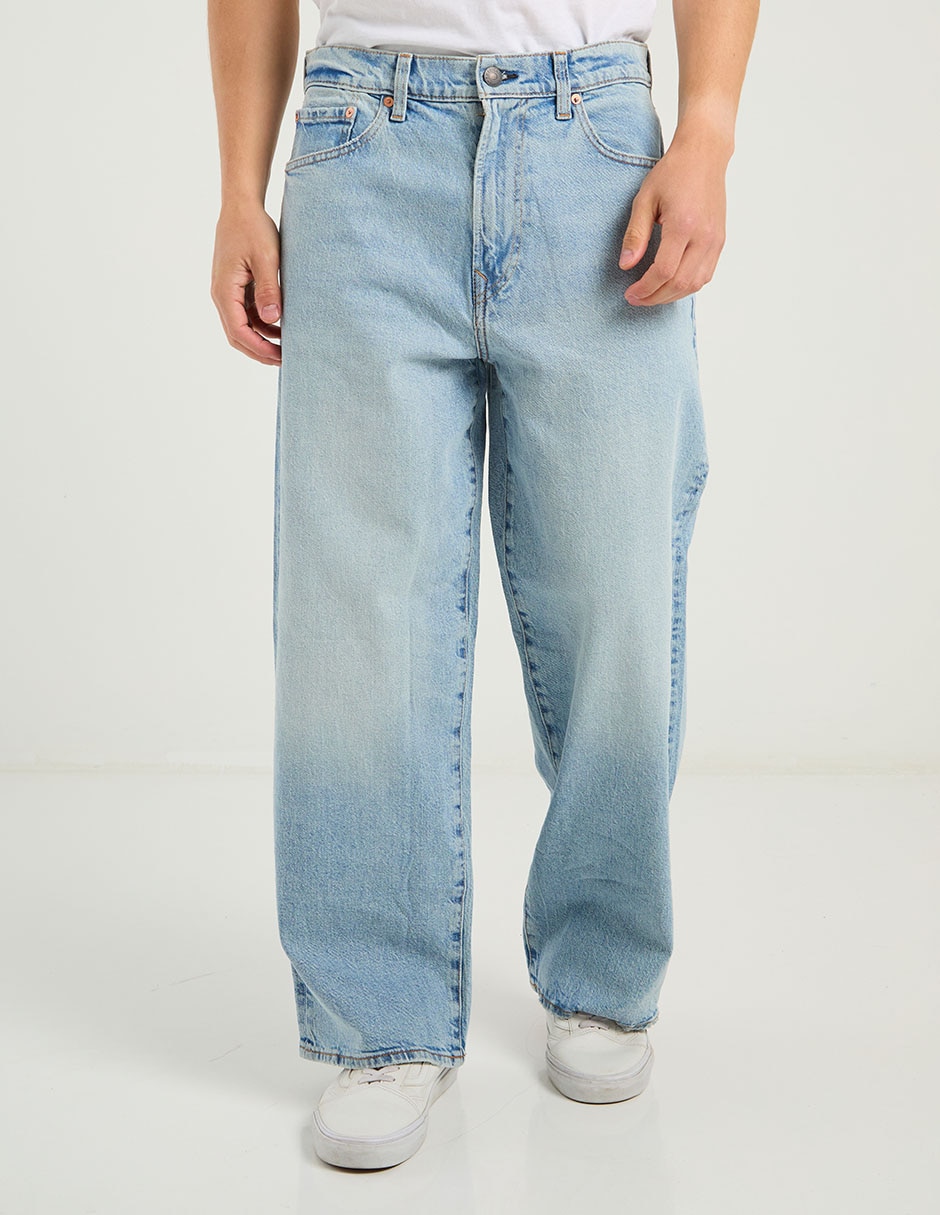 Jeans baggy deslavado para hombre 1