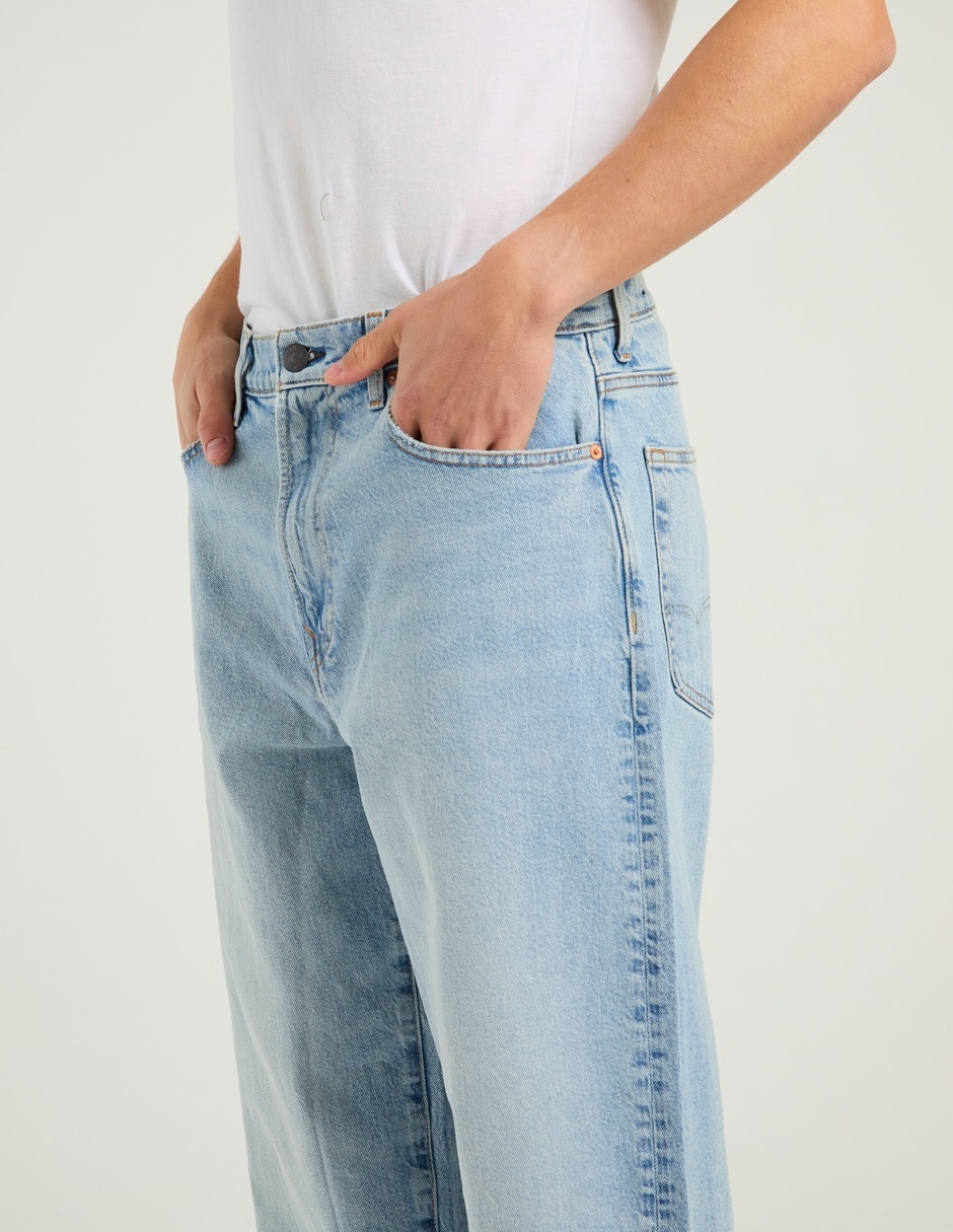 Jeans baggy deslavado para hombre 5