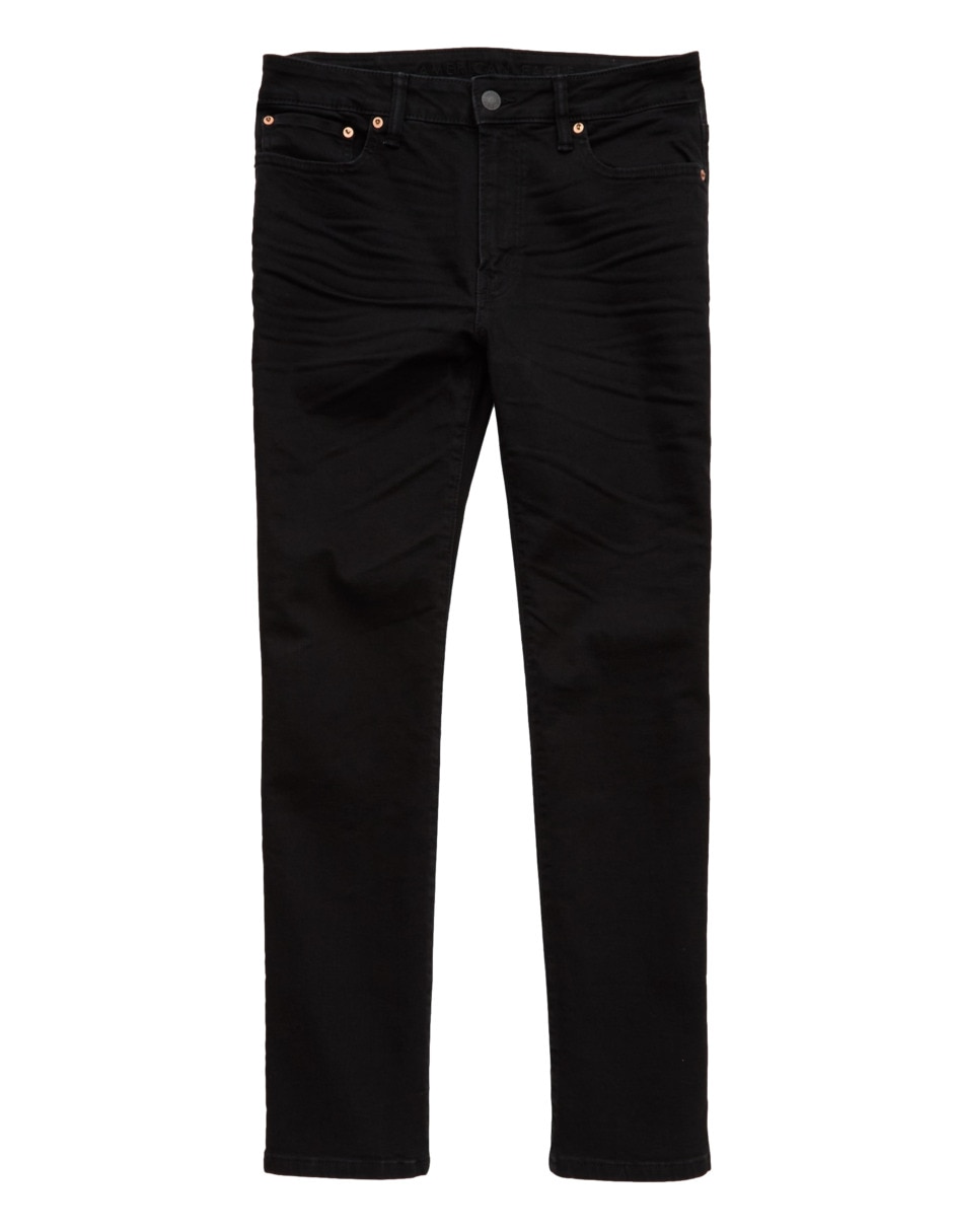 Jeans straight lavado obscuro para hombre 3