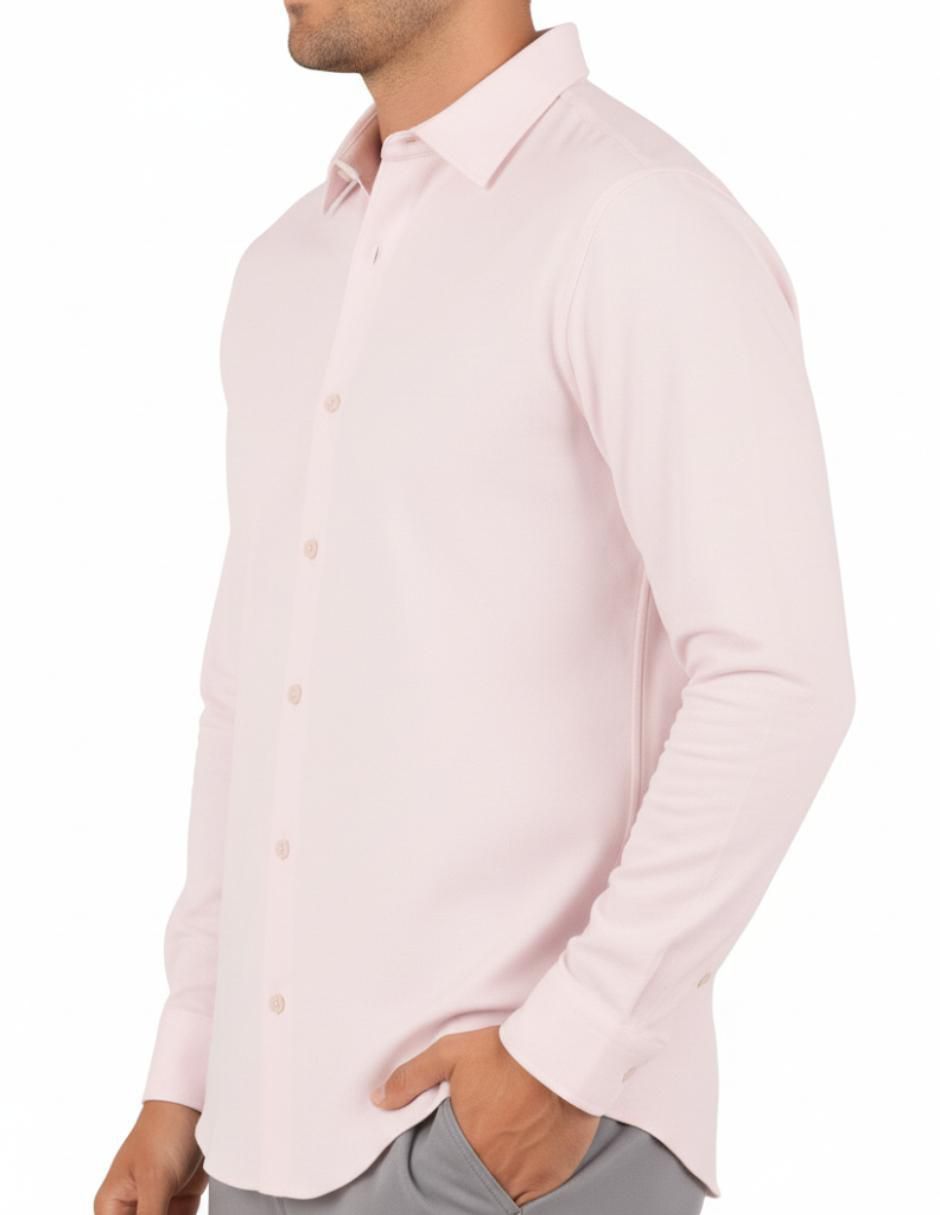 Camisa playa de lino manga larga para hombre 4