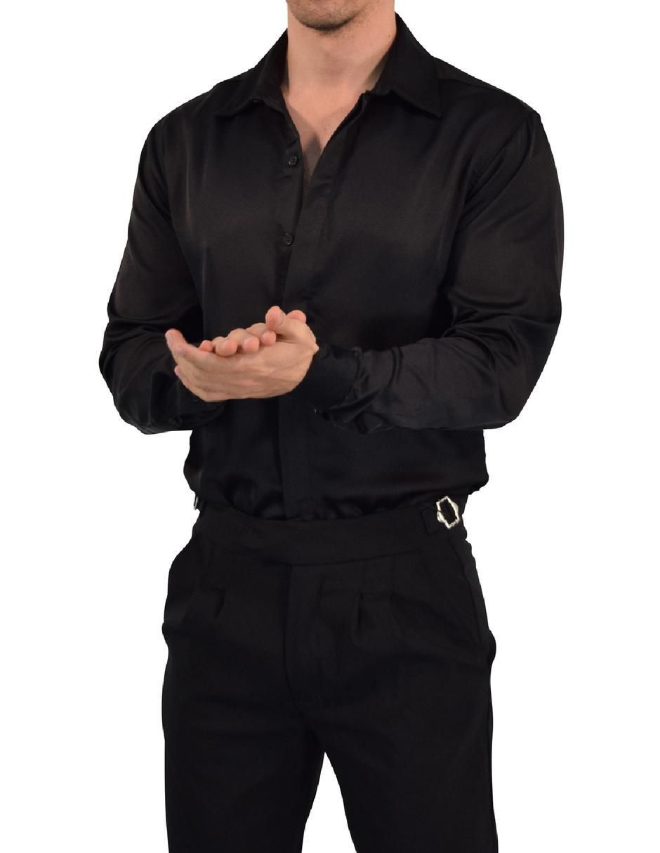 Camisa casual manga larga para hombre 7