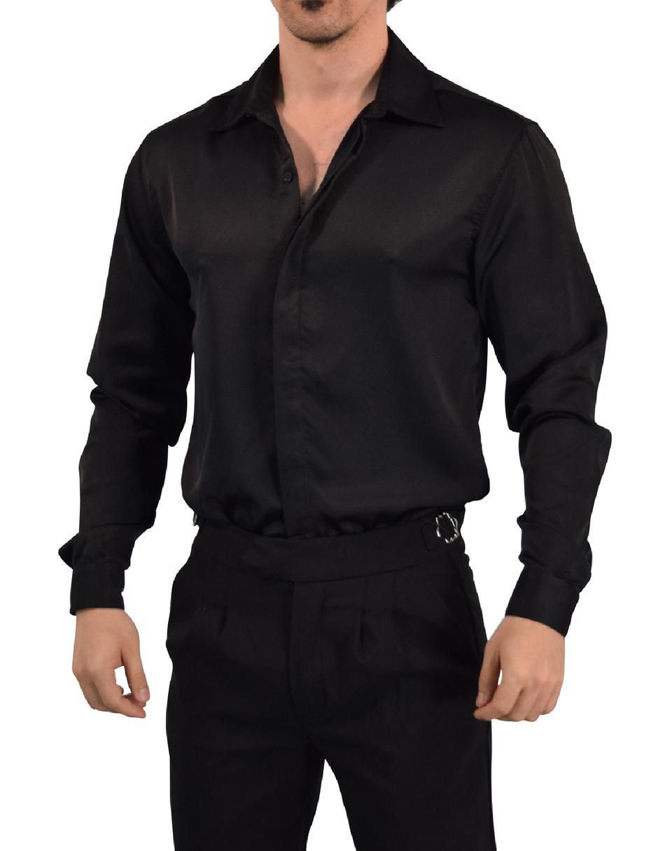 Camisa casual manga larga para hombre 8