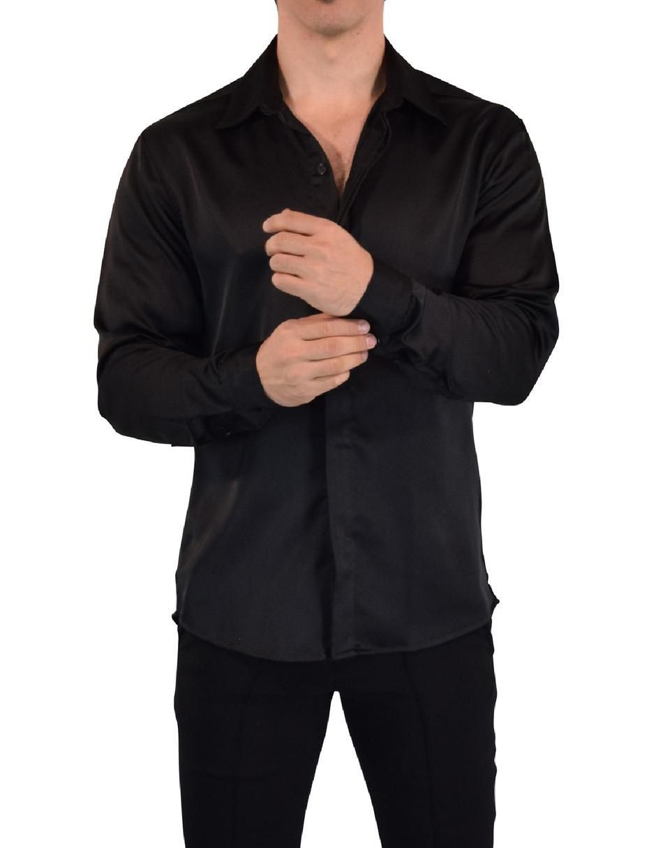 Camisa casual manga larga para hombre 9