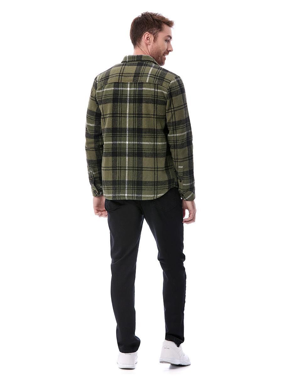 Camisa casual manga larga para hombre 3
