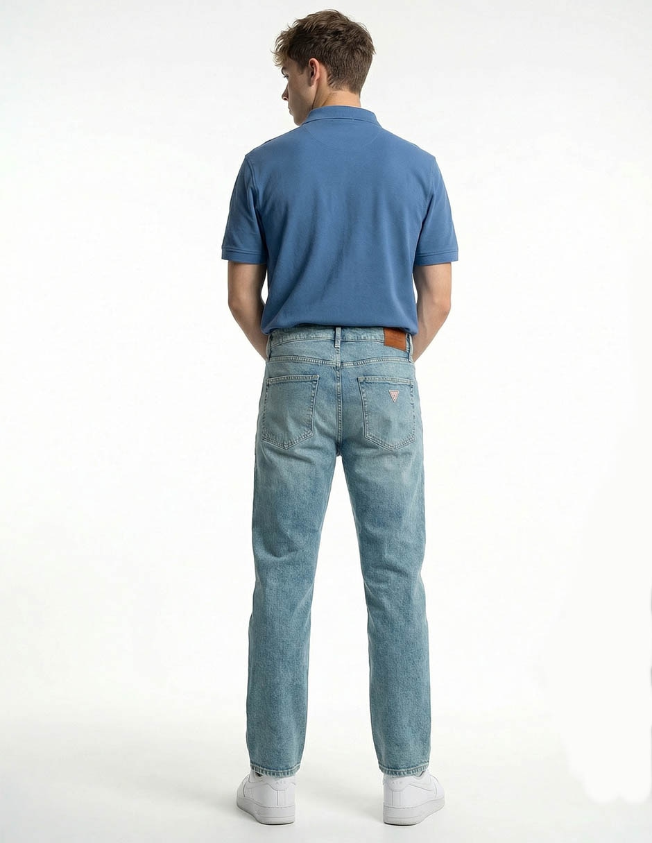 Jeans slim lavado medio para hombre 2