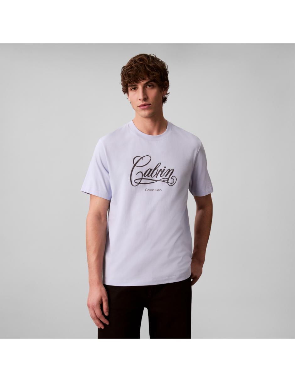 Playera Playera CK para hombre cuello redondo para hombre 4