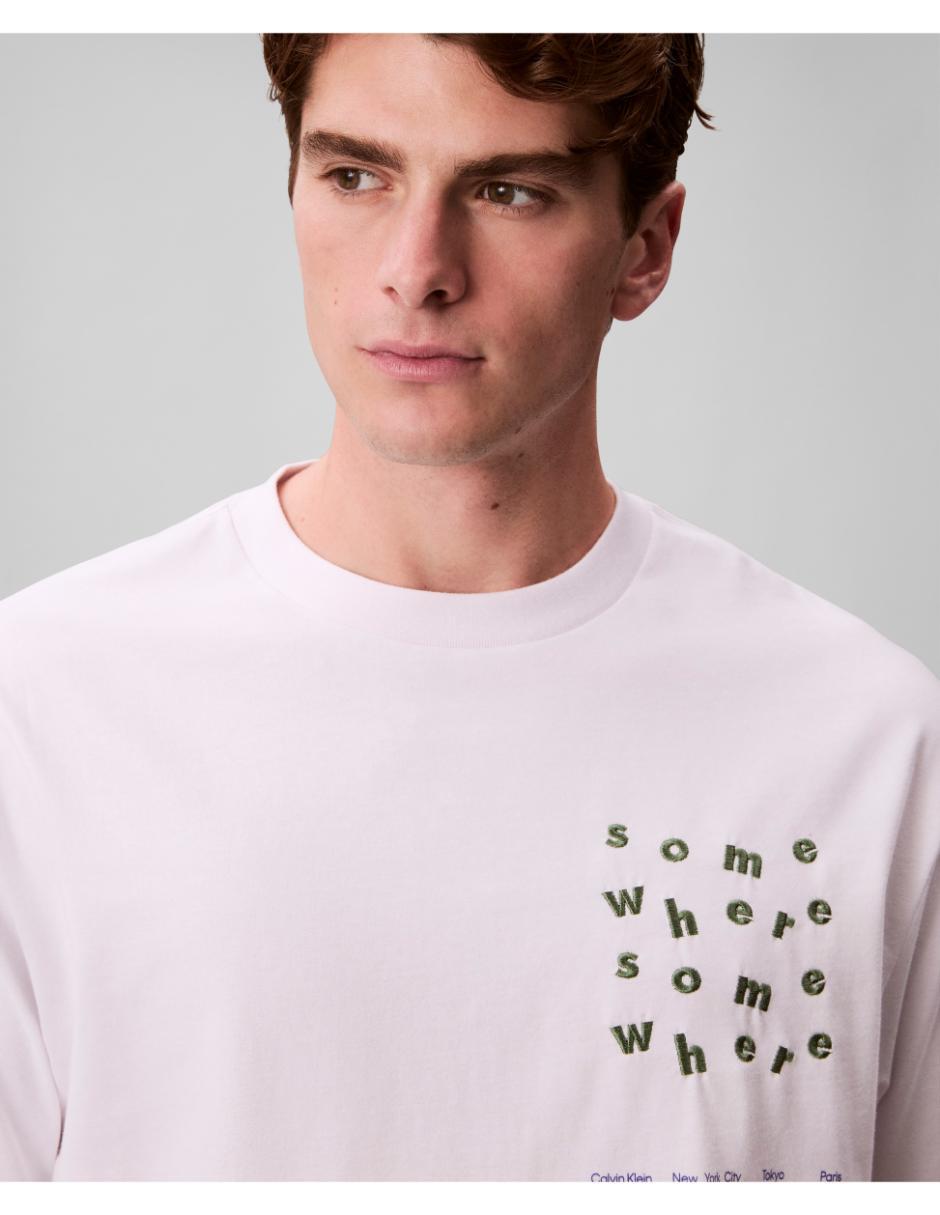 Playera Playera CK para hombre cuello redondo para hombre 5