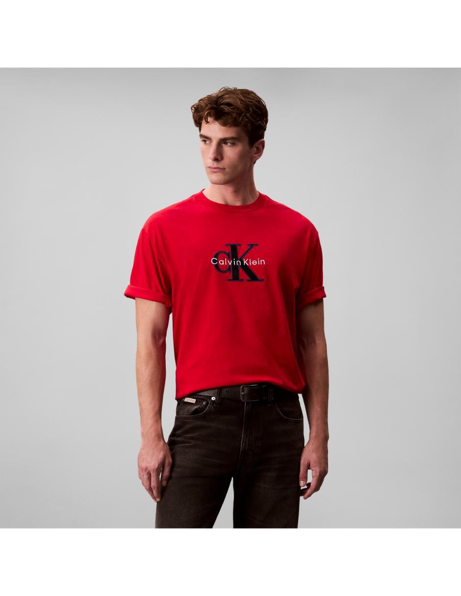 Playera Playera CK para hombre cuello redondo para hombre 4