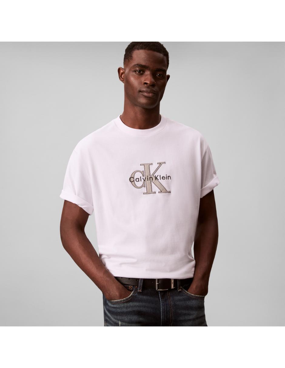 Playera Playera CK para hombre cuello redondo para hombre 3