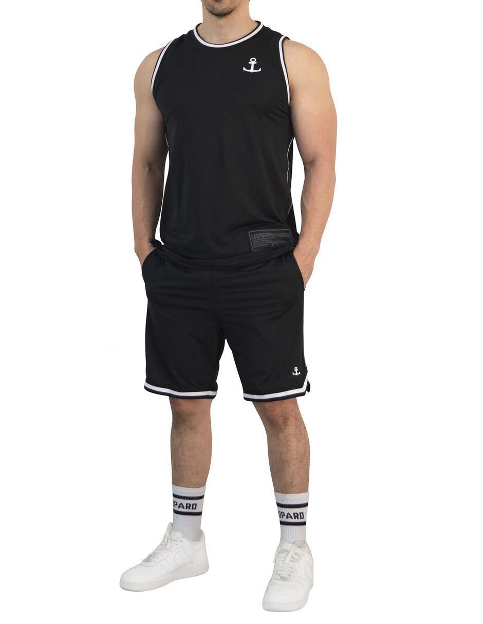 "set playera/playera" john leopard mamba state "cuello" redondo "para hombre"