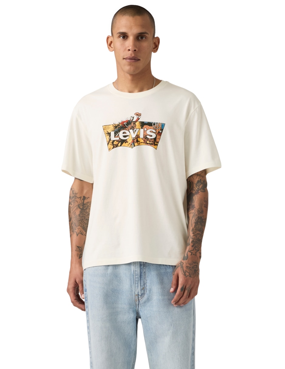 Playera cuello redondo para hombre