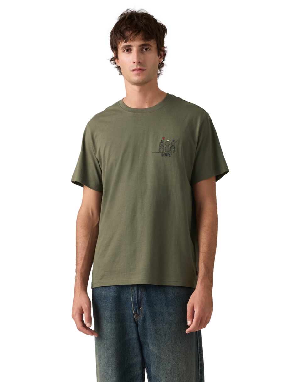 Playera cuello redondo para hombre