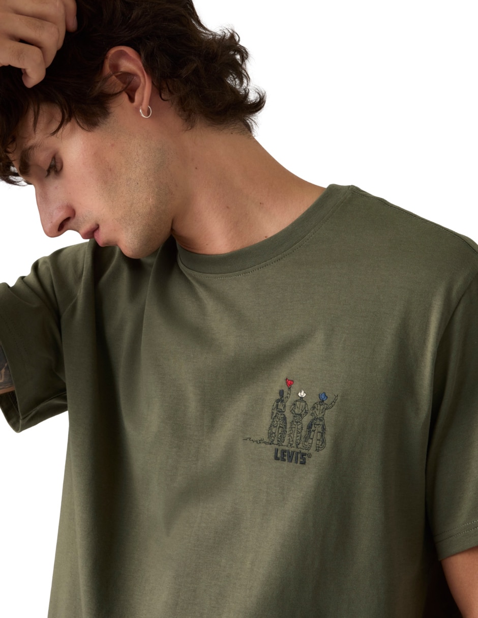 Playera cuello redondo para hombre 4