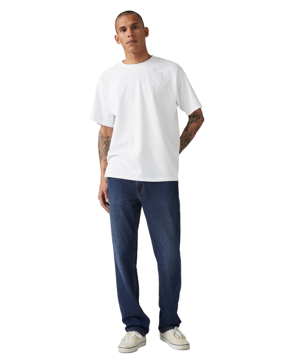 Jeans straight 514 lavado obscuro para hombre 4