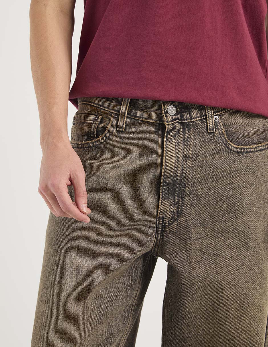 Jeans baggy lavado obscuro para hombre 4