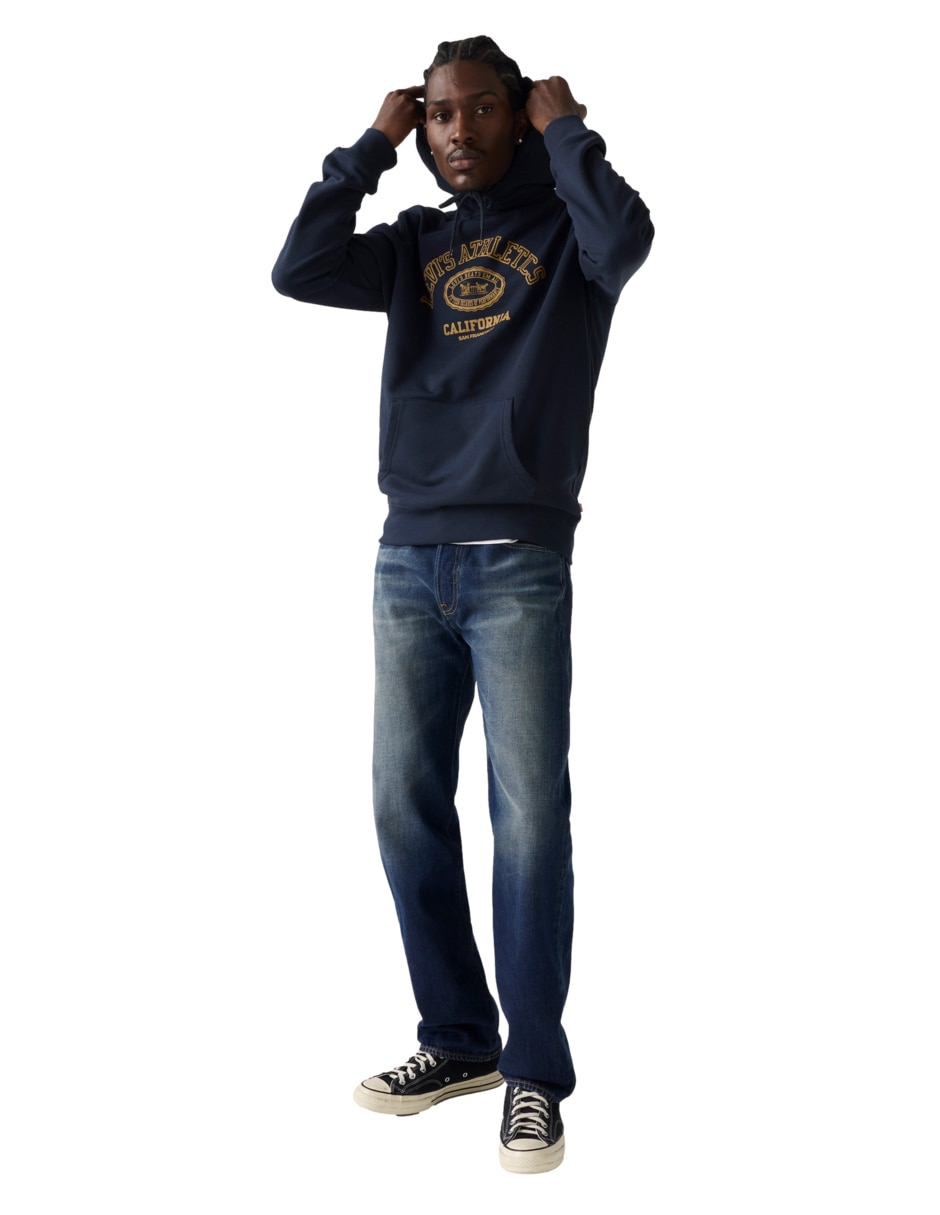 Jeans straight 501 deslavado para hombre 4