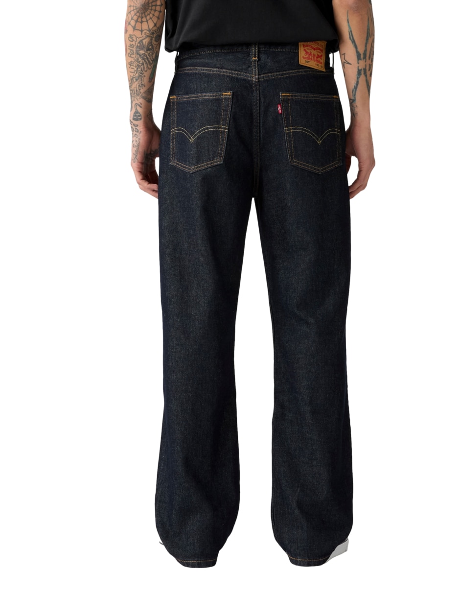 Jeans straight 565 lavado obscuro para hombre 4