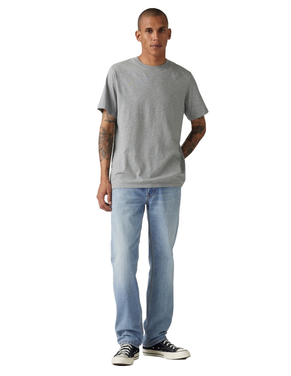 Jeans straight 514 lavado claro para hombre 4