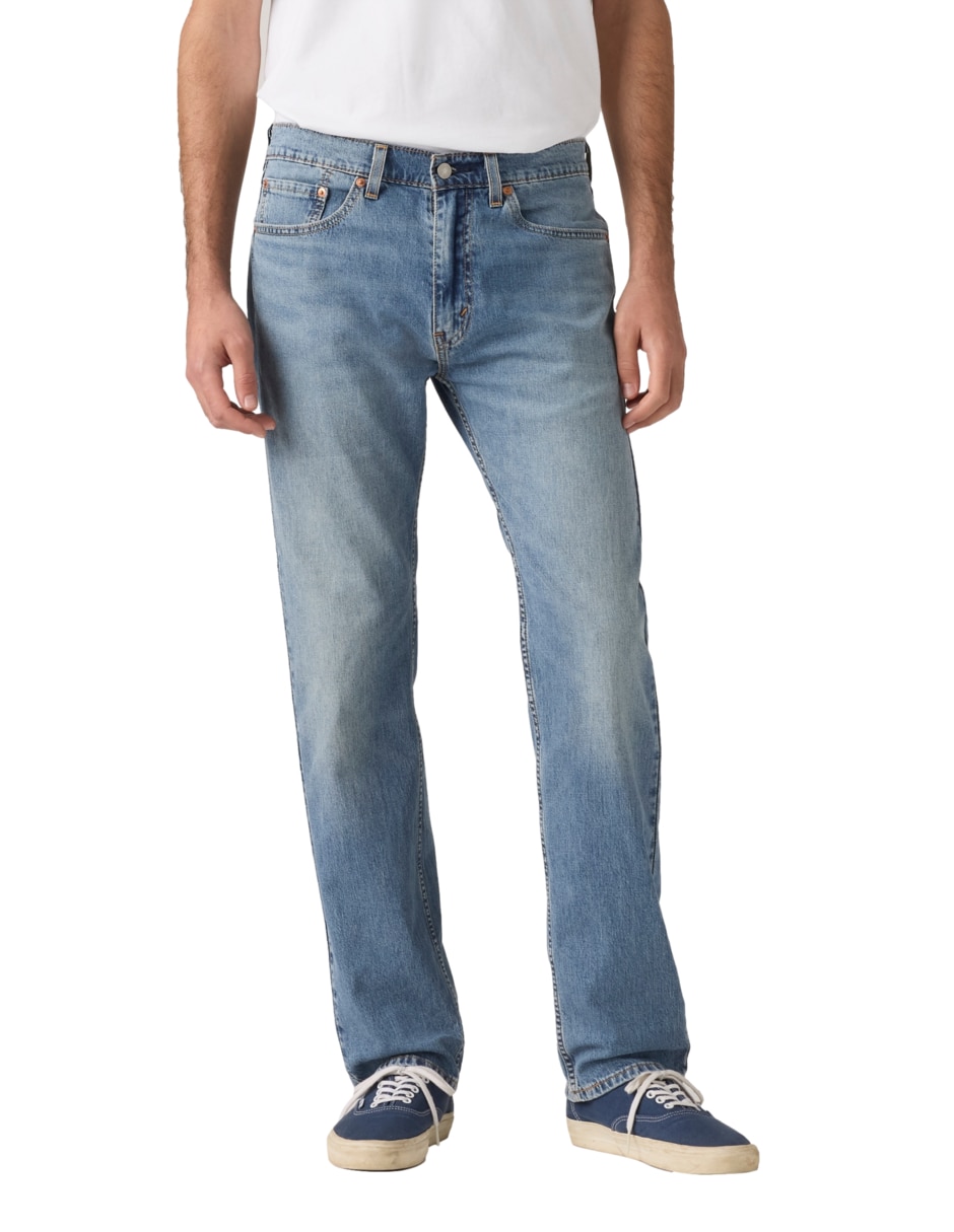 Jeans straight lavado medio para hombre