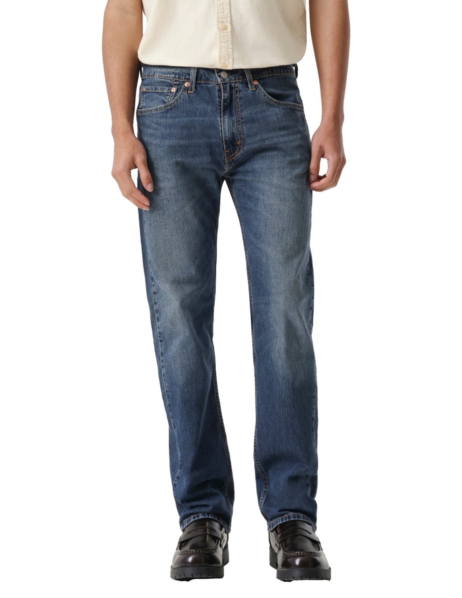 Jeans straight 505 regular lavado medio para hombre
