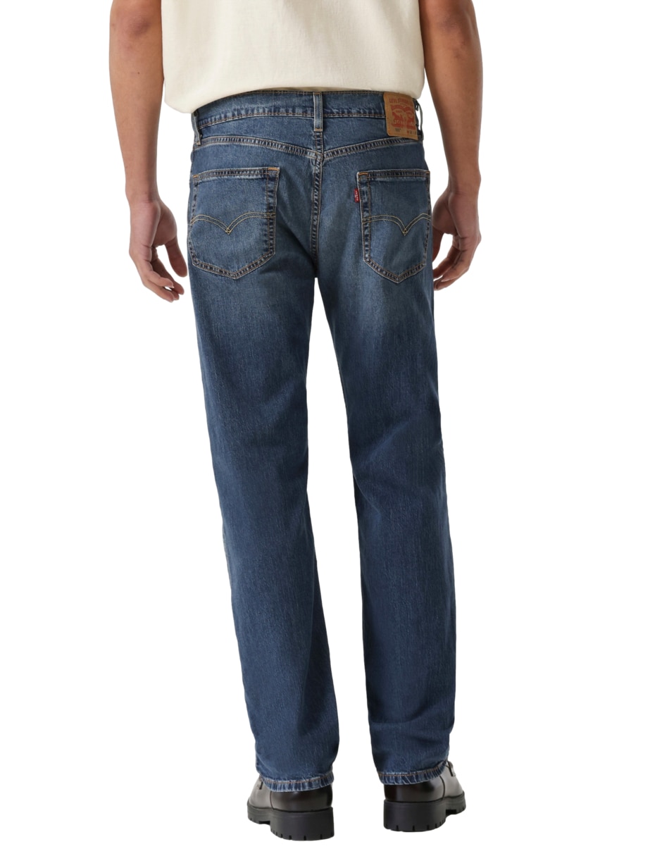Jeans straight 505 regular lavado medio para hombre 6