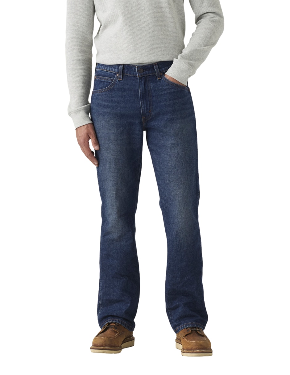 Jeans bota 537 western bootcut lavado obscuro para hombre