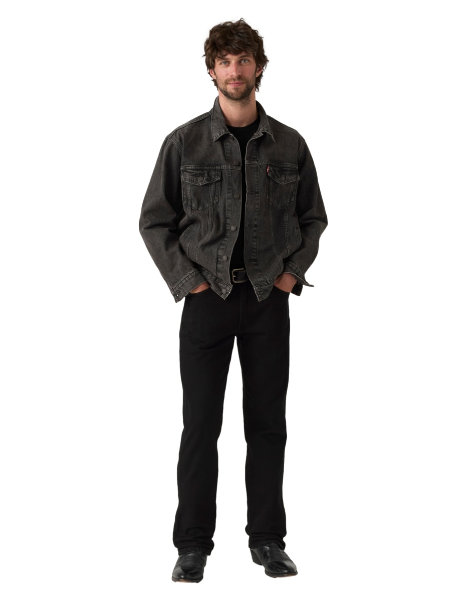 Jeans bota lavado obscuro para hombre 2