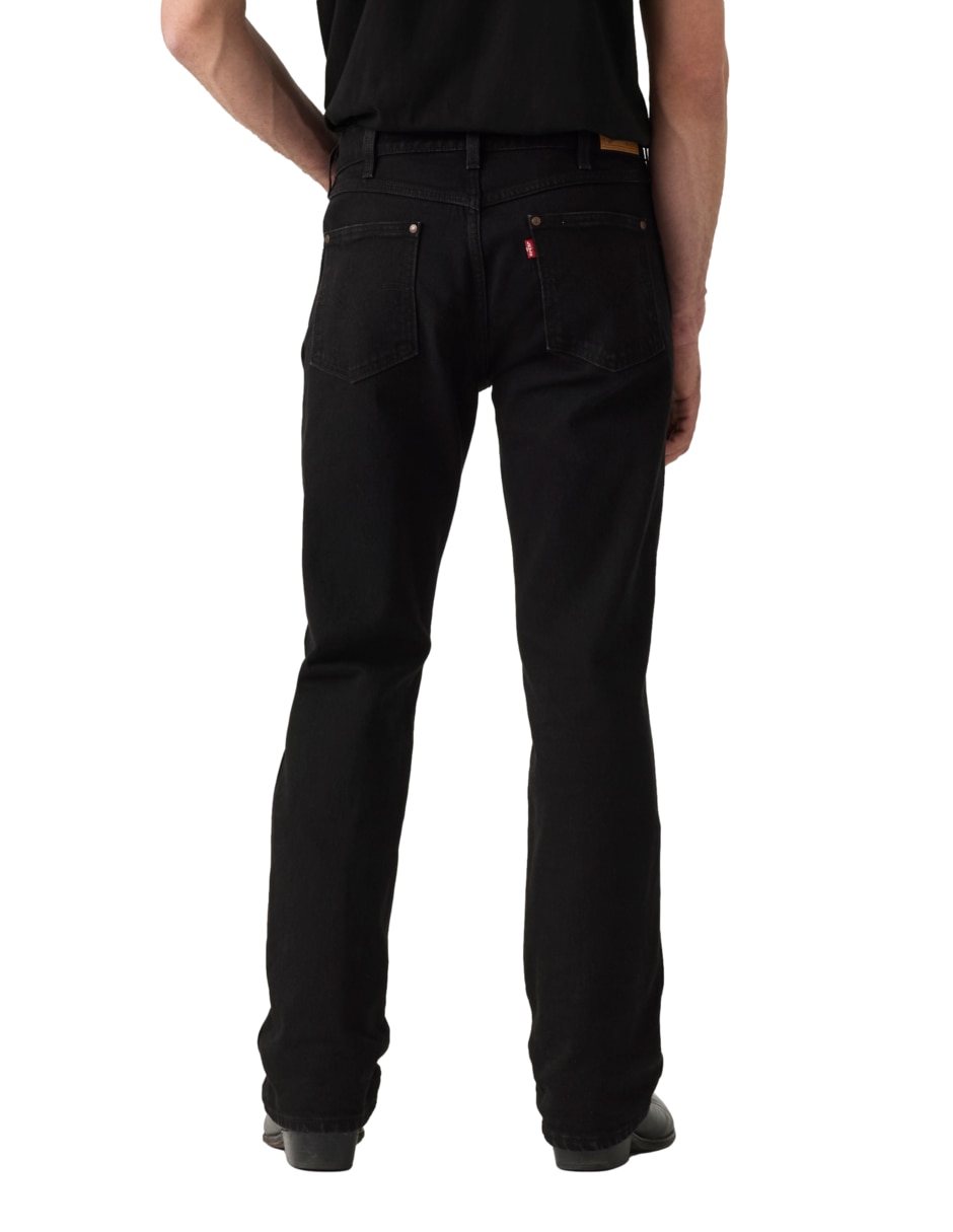 Jeans bota lavado obscuro para hombre 4