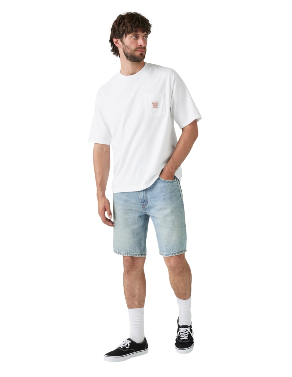 Short de mezclilla para hombre