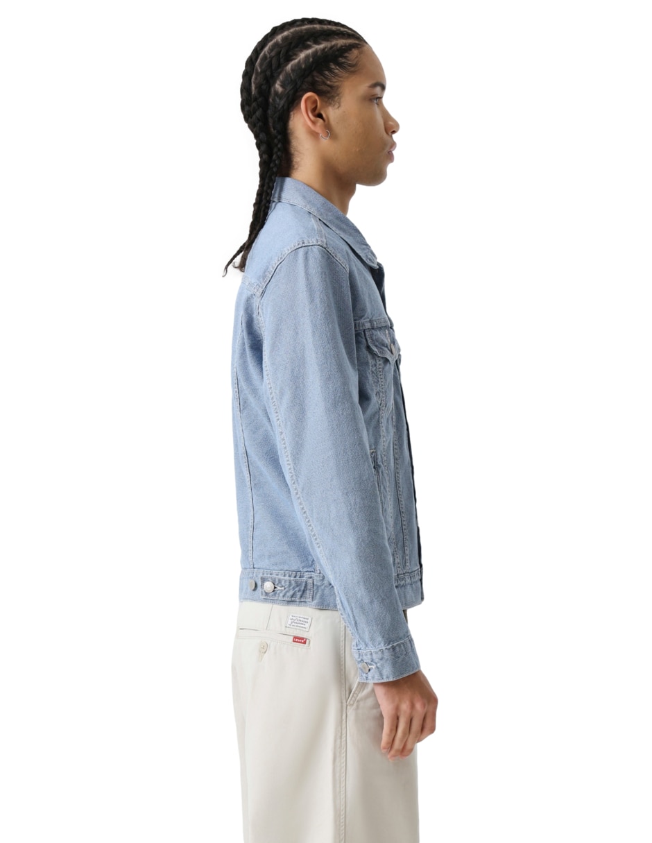 "chamarra" denim sin coleccion o familia no "de" algodón sin diseño "para hombre" 2