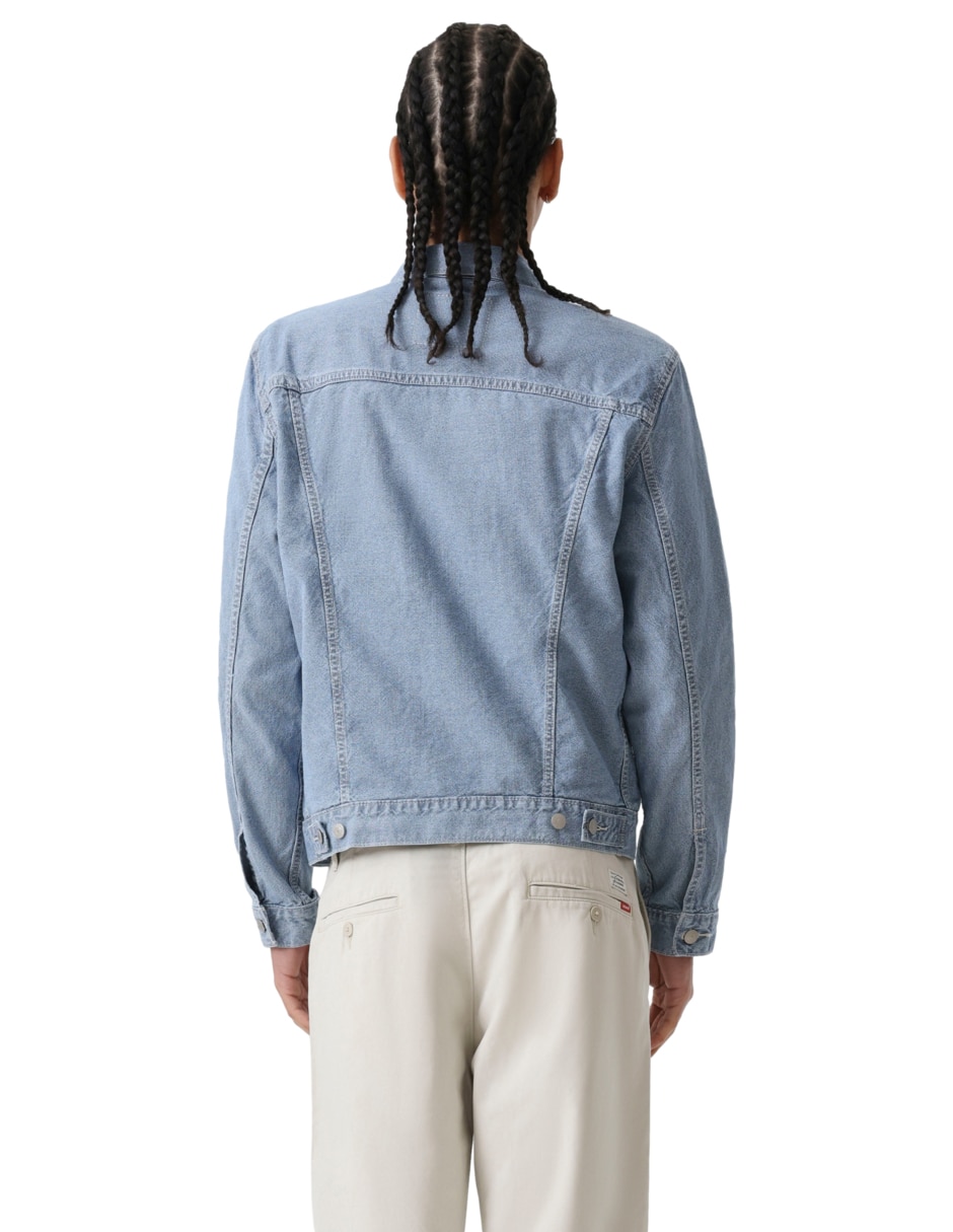 "chamarra" denim sin coleccion o familia no "de" algodón sin diseño "para hombre" 3