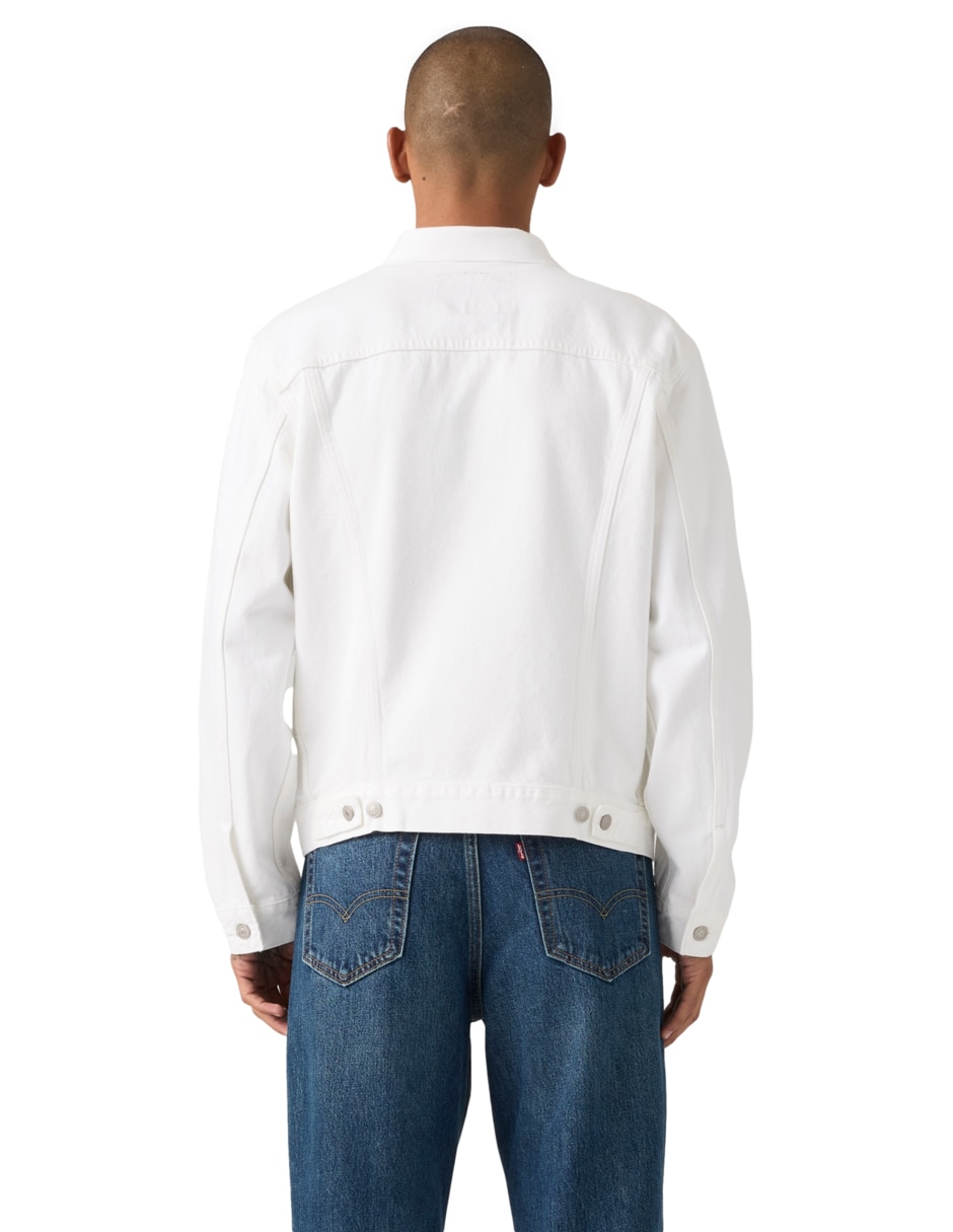 Chamarra denim con bolsillos para hombre 2
