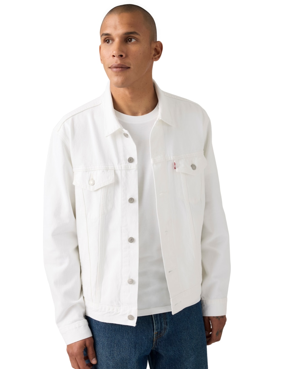 Chamarra denim con bolsillos para hombre 3