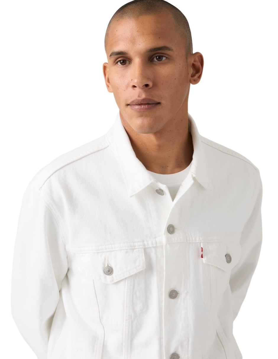 Chamarra denim con bolsillos para hombre 4