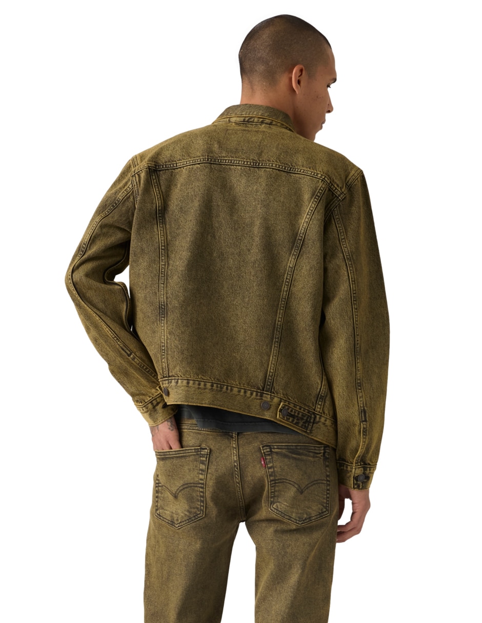 Chamarra denim con bolsillos para hombre 2