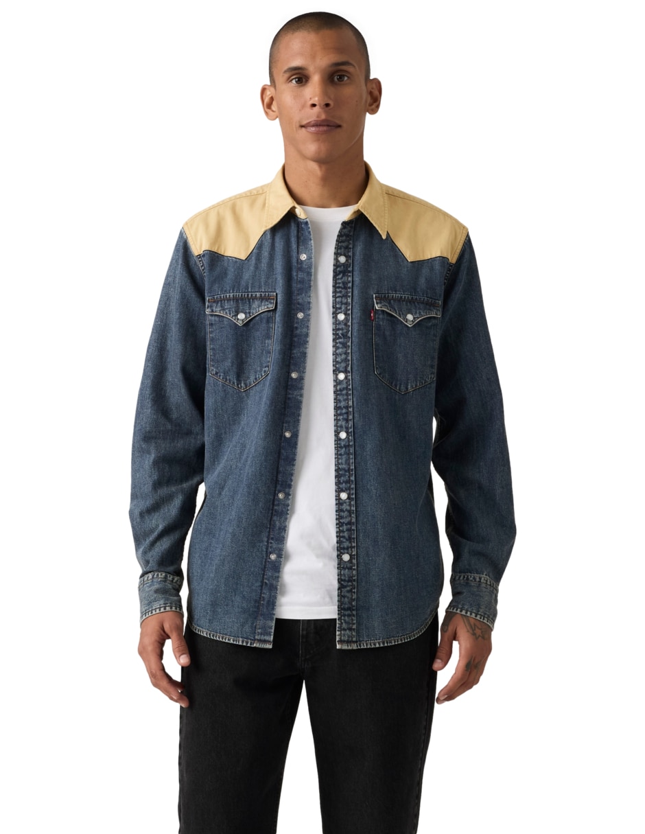 Camisa casual de algodón manga larga para hombre Camisa casual de algodón manga larga para hombre