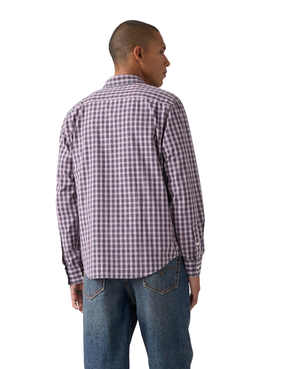 Camisa casual de algodón manga larga para hombre 2