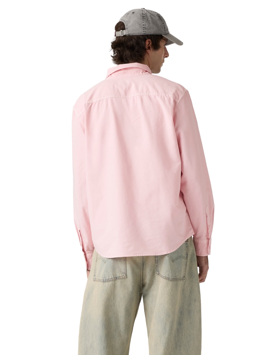 Camisa casual de algodón manga larga para hombre 2
