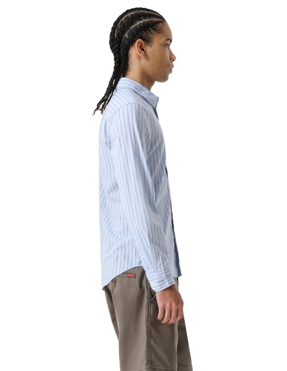 Camisa casual de algodón manga larga para hombre 2