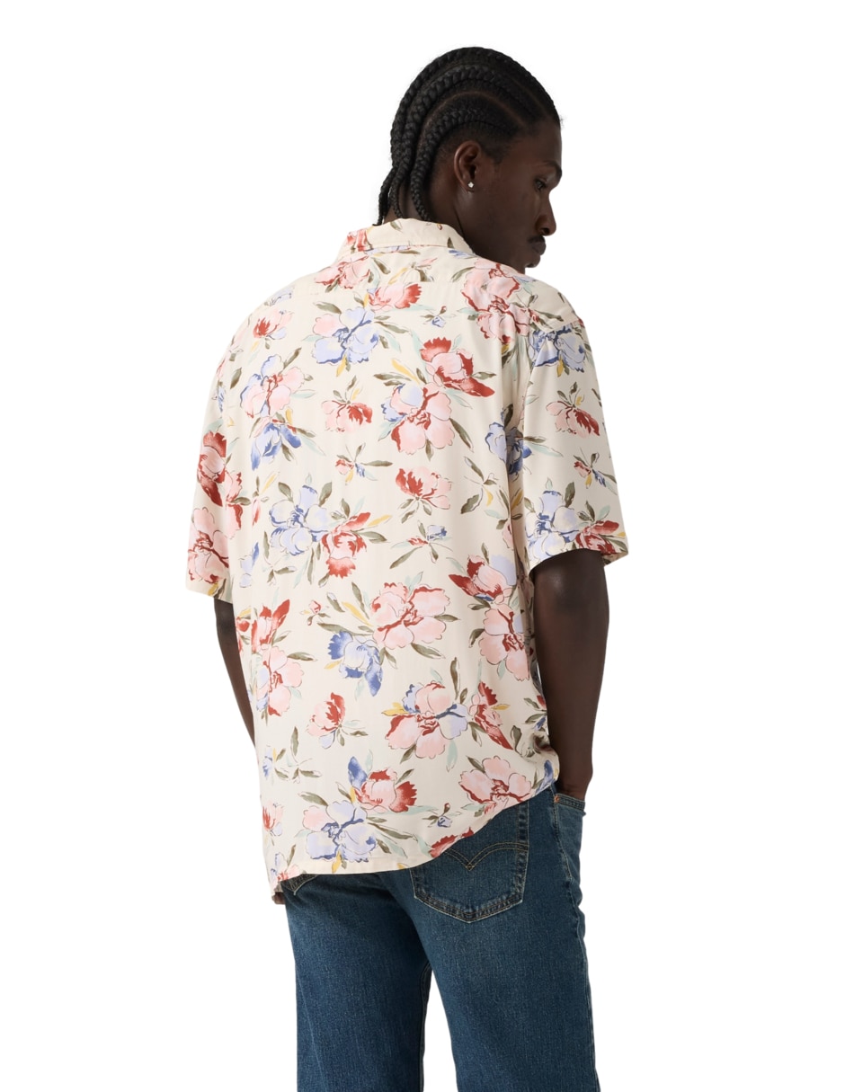 Camisa casual de algodón manga corta para hombre 2