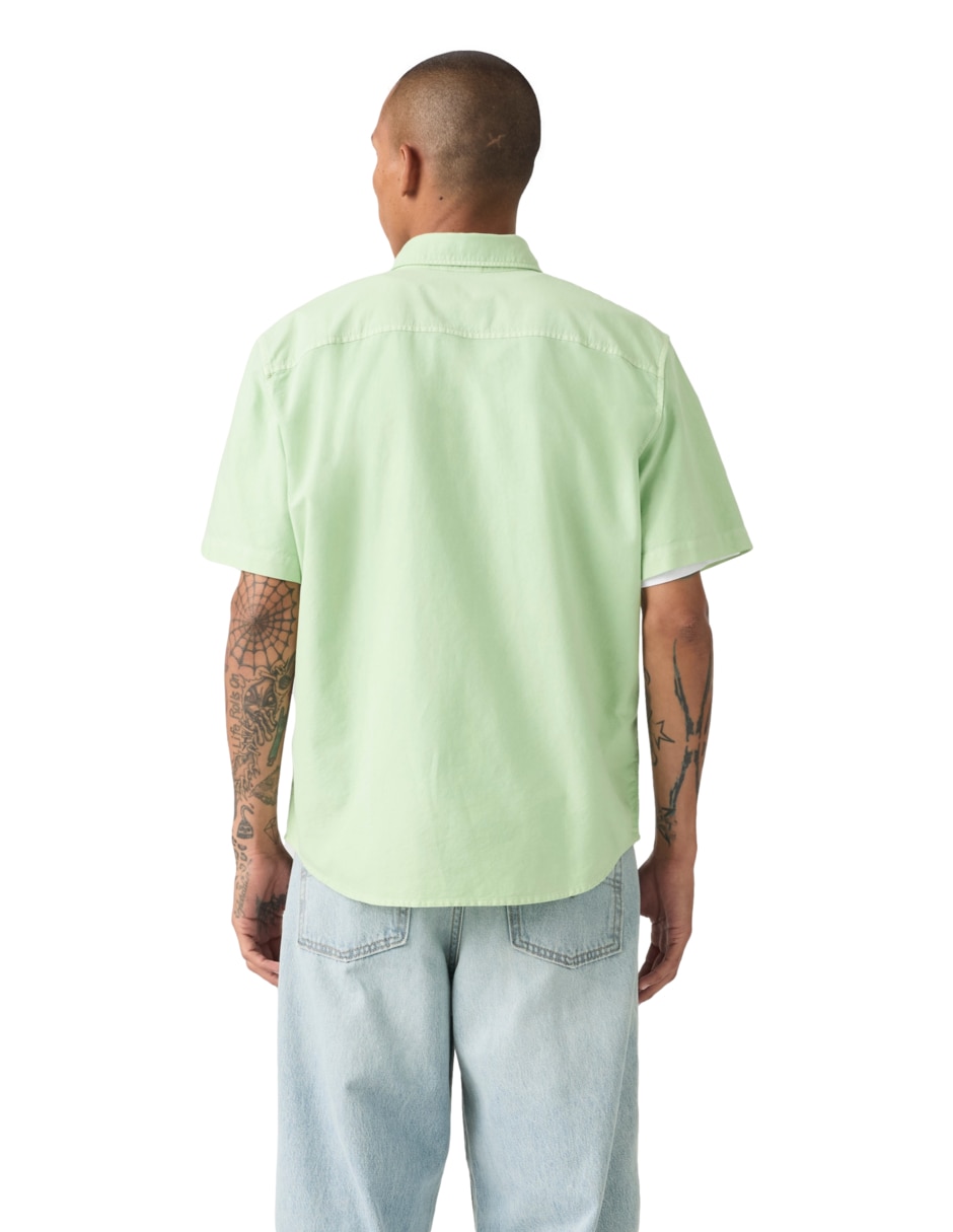 Camisa casual de algodón manga corta para hombre 2
