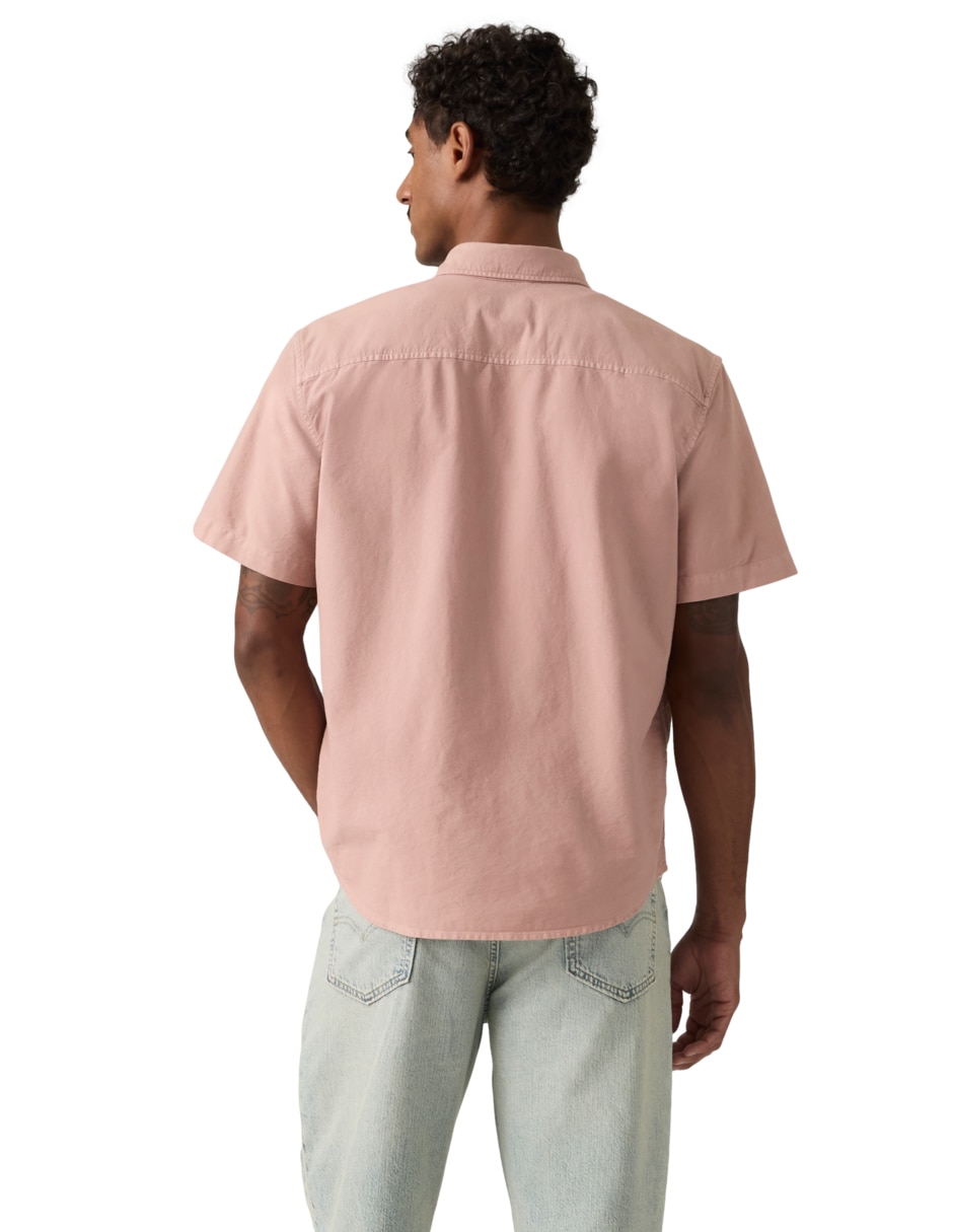 Camisa casual de algodón manga corta para hombre 2