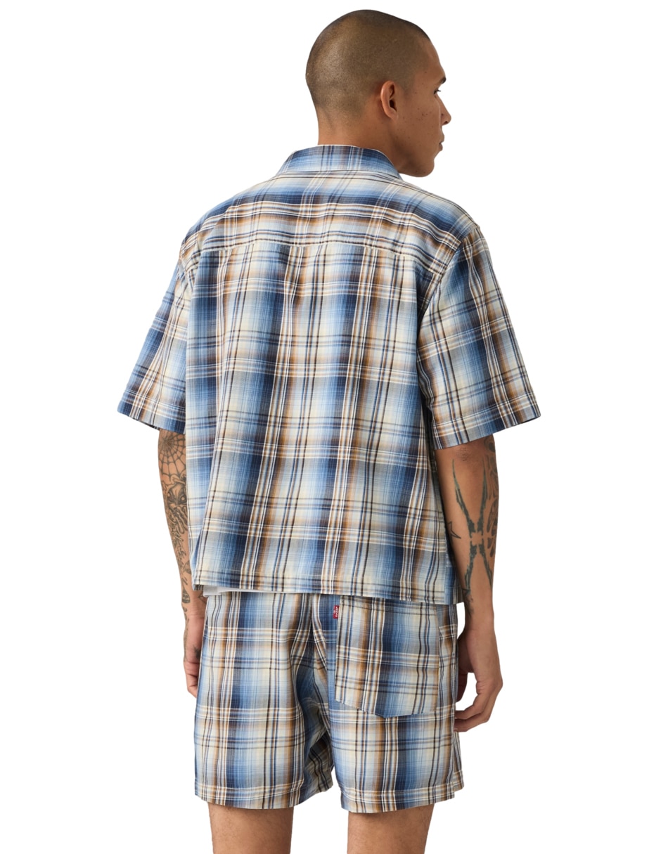 Camisa casual de algodón manga corta para hombre 2