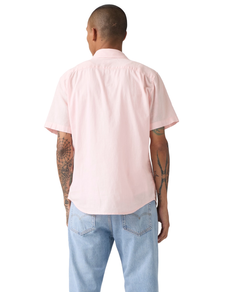 Camisa casual de algodón manga corta para hombre 2