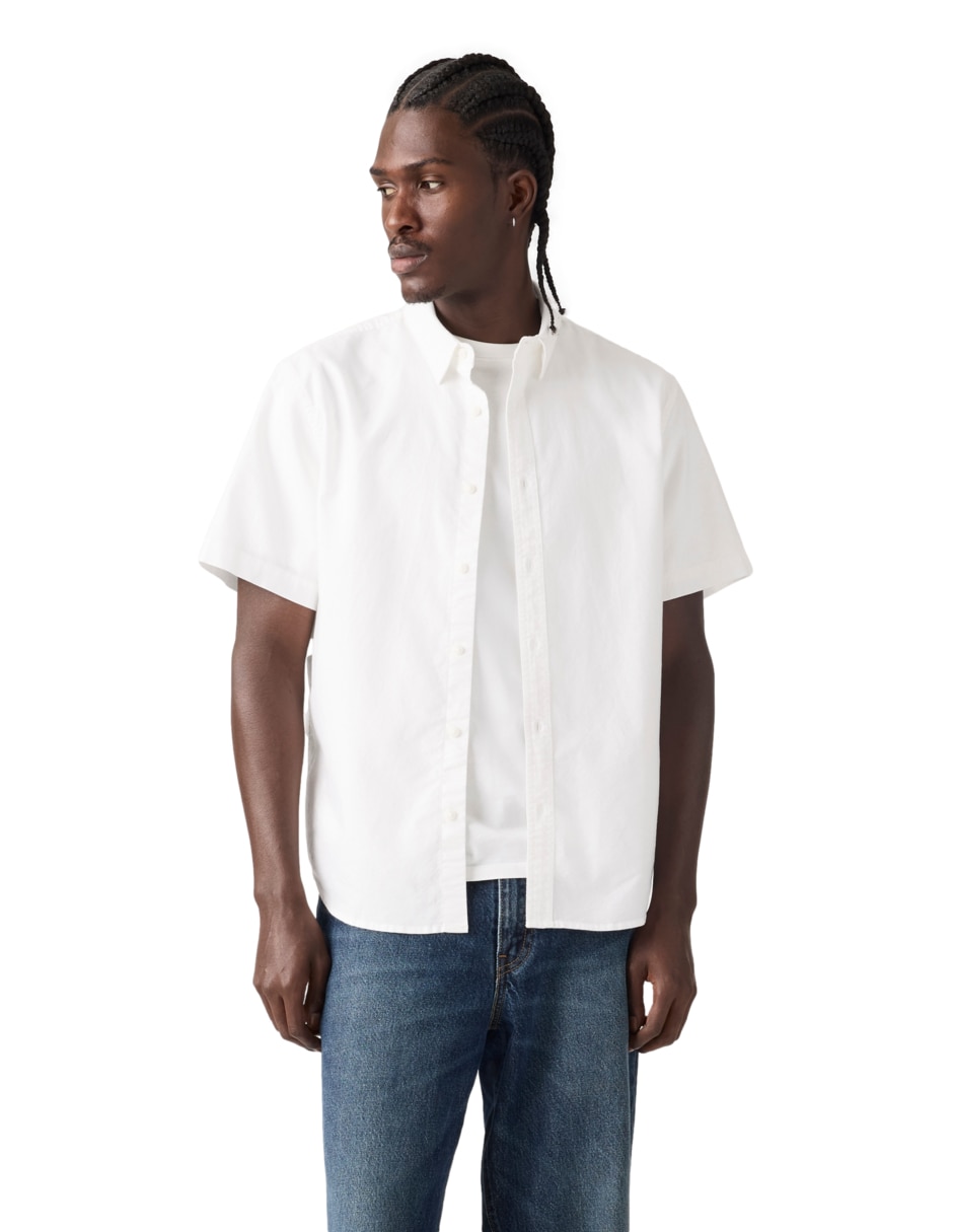 Camisa casual de algodón manga corta para hombre Camisa casual de algodón manga corta para hombre