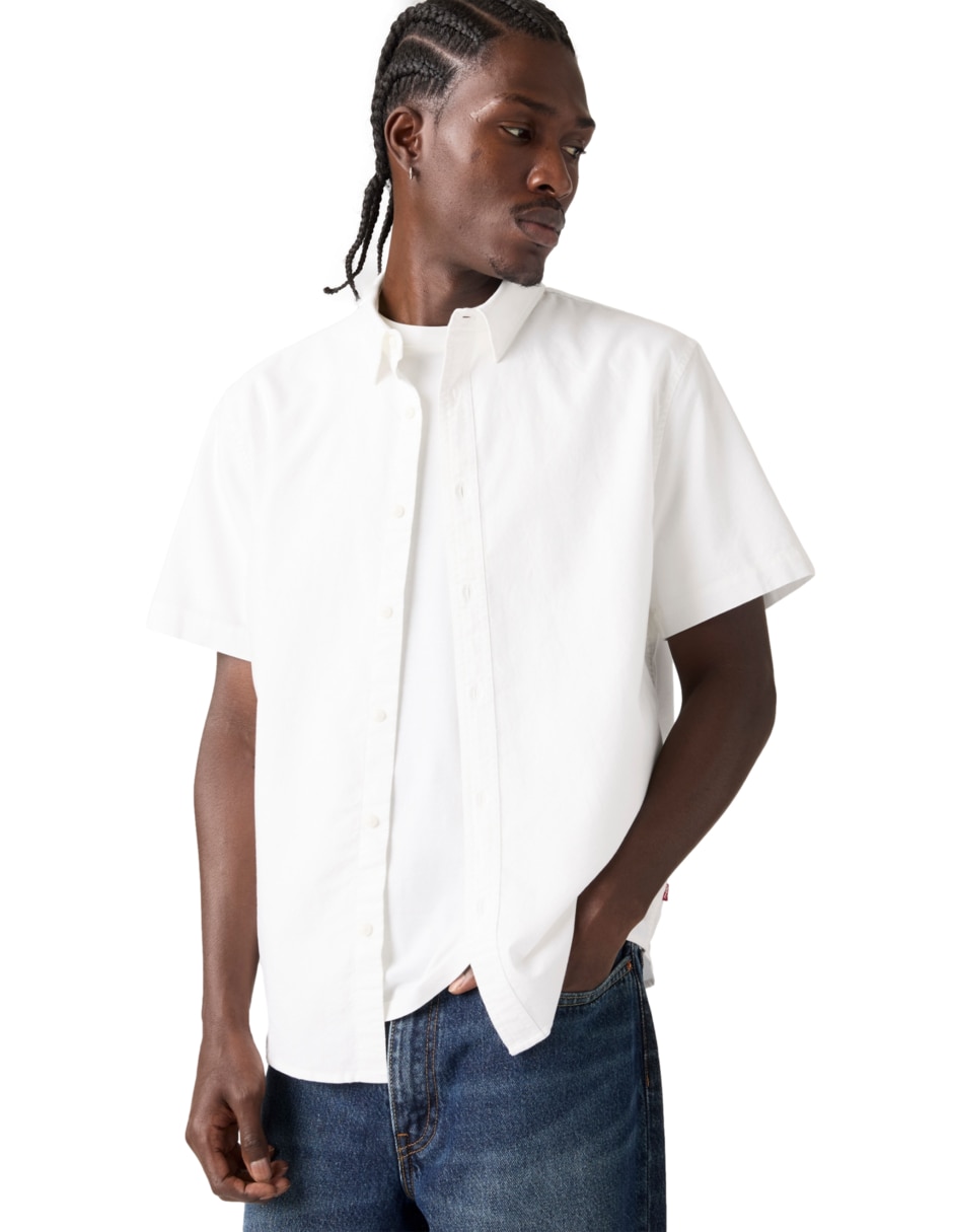 Camisa casual de algodón manga corta para hombre 3